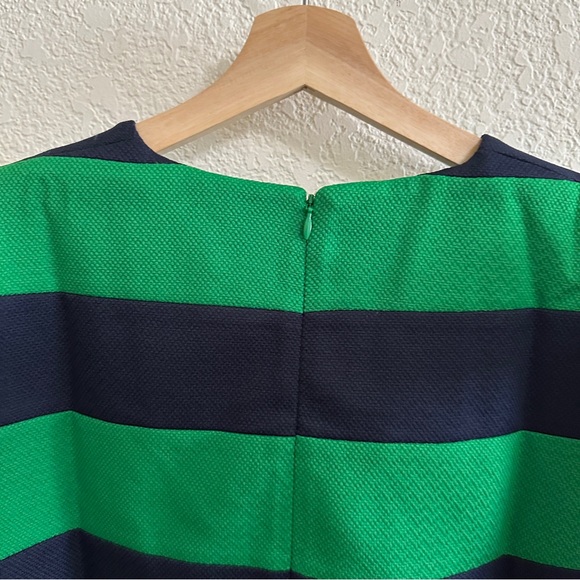 NEW NWT Tuckernuck x Atlantic-Pacific Kelly Green Navy Stripe Emma Blouse Large - Picture 7 of 9
